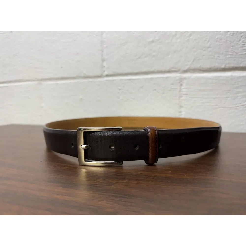 Vintage W Kleinberg signed leather belt mens size 36